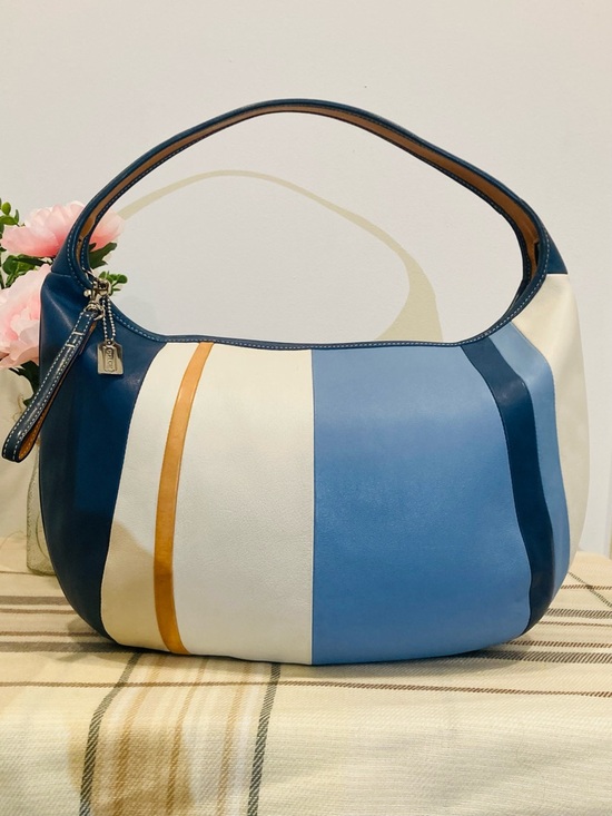 Coach Handbags - Vintage Coach Y2K Ergo Striped Leather Hobo Bag Shoulder 9298 Limited Edition
